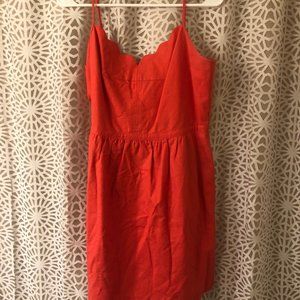 J.Crew Scallop Spaghetti Strap Sun Dress